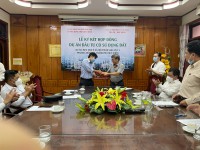 Lễ ký kết Hợp đồng Dự án Khu nhà ở xã hội thuộc khu vực 1 phường Đống Đa, thành phố Quy Nhơn, tỉnh Bình Định.