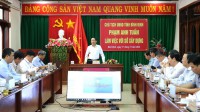 Chủ tịch UBND tỉnh Phạm Anh Tuấn phát biểu chỉ đạo tại buổi làm việc.