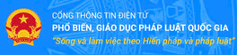 Cổng thông tin điện tử phổ biến, giáo dục pháp luật quốc gia