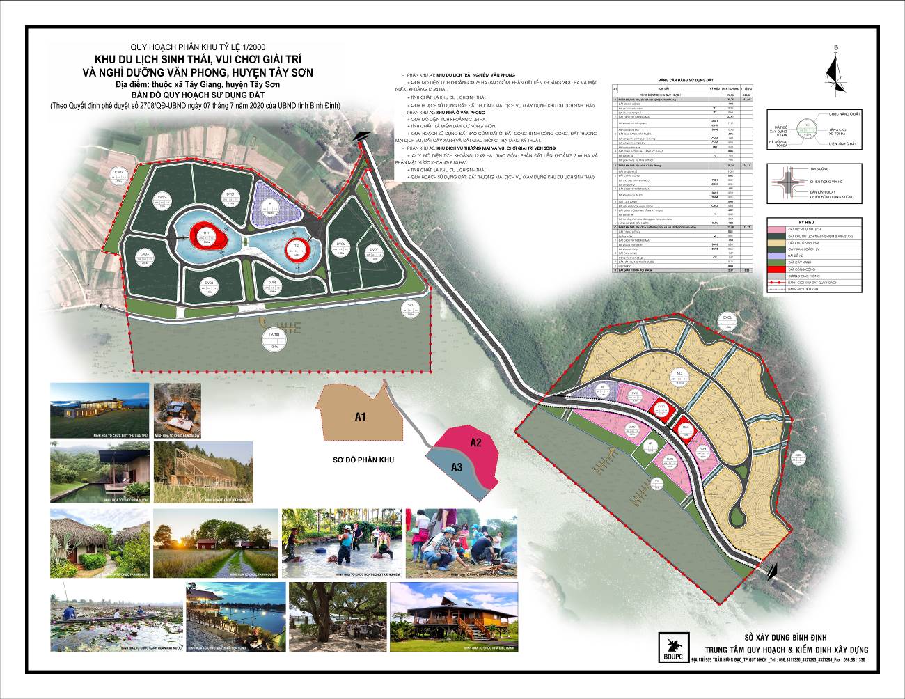 Công bố  quy hoạch phân khu xây dựng tỷ lệ 1/2000  khu du lịch sinh thái và nhà ở Văn Phong, huyện Tây Sơn